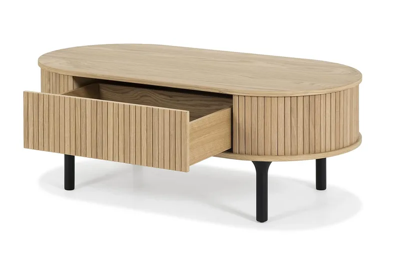Noira Ovalt Soffbord 118 cm - Natur - Möbler - Vardagsrum - Soffbord & vardagsrumsbord - Soffbord