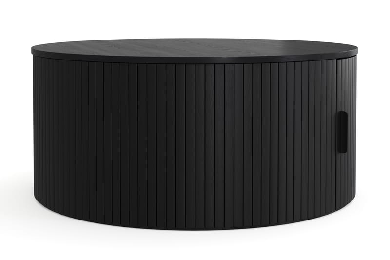 Noira Runt Soffbord 80 cm med Förvaring Ribbad - Möbler - Vardagsrum - Soffbord & vardagsrumsbord - Soffbord
