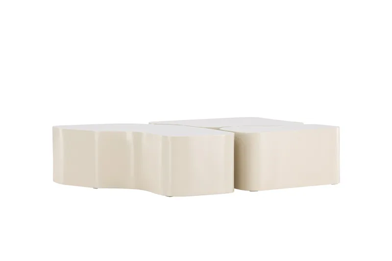 Nordland 92x74 cm Rektangulärt Soffbord i Trä - Beige - Möbler - Vardagsrum - Soffbord & vardagsrumsbord - Satsbord