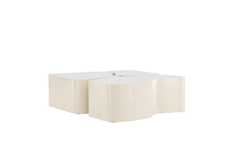 Nordland 92x74 cm Rektangulärt Soffbord i Trä - Beige - Möbler - Vardagsrum - Soffbord & vardagsrumsbord - Satsbord