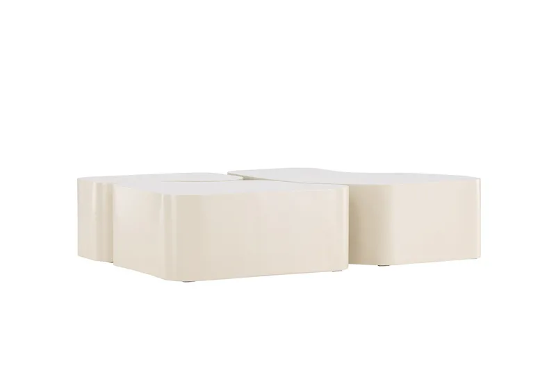 Nordland 92x74 cm Rektangulärt Soffbord i Trä - Beige - Möbler - Vardagsrum - Soffbord & vardagsrumsbord - Satsbord