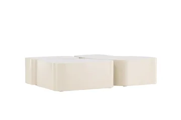 Nordland Soffbord 92x74 cm - Beige - Möbler - Vardagsrum - Soffbord & vardagsrumsbord - Satsbord