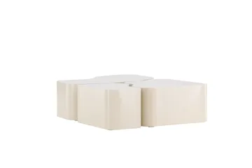 Nordland Soffbord 92x74 cm - Beige - Möbler - Vardagsrum - Soffbord & vardagsrumsbord - Satsbord
