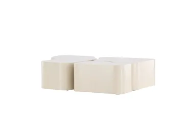 Nordland Soffbord 92x74 cm - Beige - Möbler - Vardagsrum - Soffbord & vardagsrumsbord - Satsbord