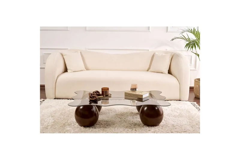 Soffbord Nordure Elinville Soffbord 120 cm Brun - Möbler - Vardagsrum - Soffbord & vardagsrumsbord - Soffbord