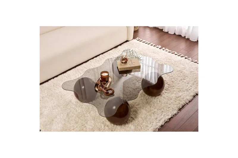 Soffbord Nordure Elinville Soffbord 120 cm Brun - Möbler - Vardagsrum - Soffbord & vardagsrumsbord - Soffbord