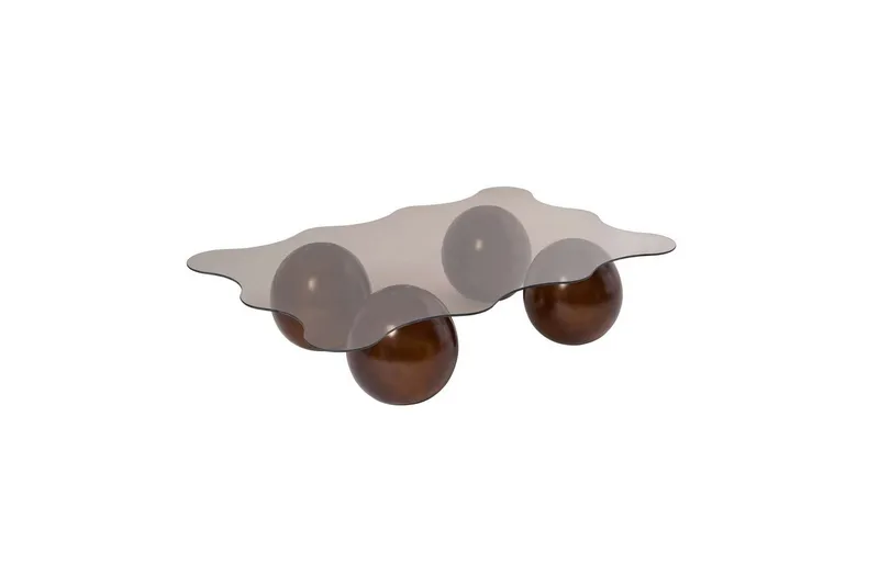 Soffbord Nordure Elinville Soffbord 120 cm Mörkbrun