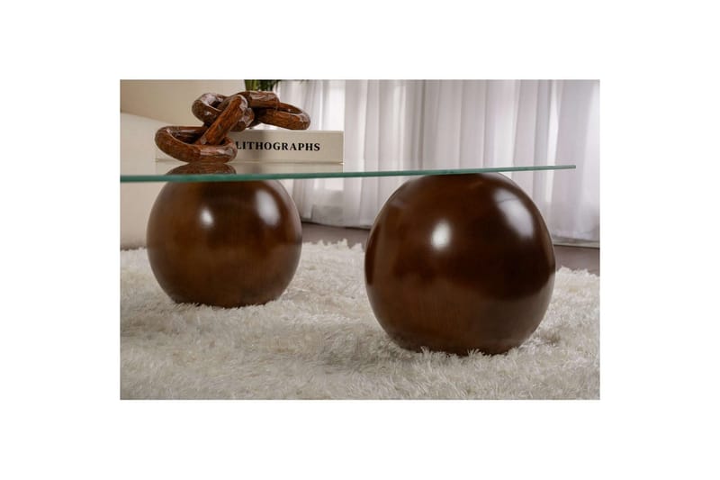 Soffbord Nordure Koushik Soffbord 110 cm Sand,Flerfärgad - Möbler - Vardagsrum - Soffbord & vardagsrumsbord - Soffbord