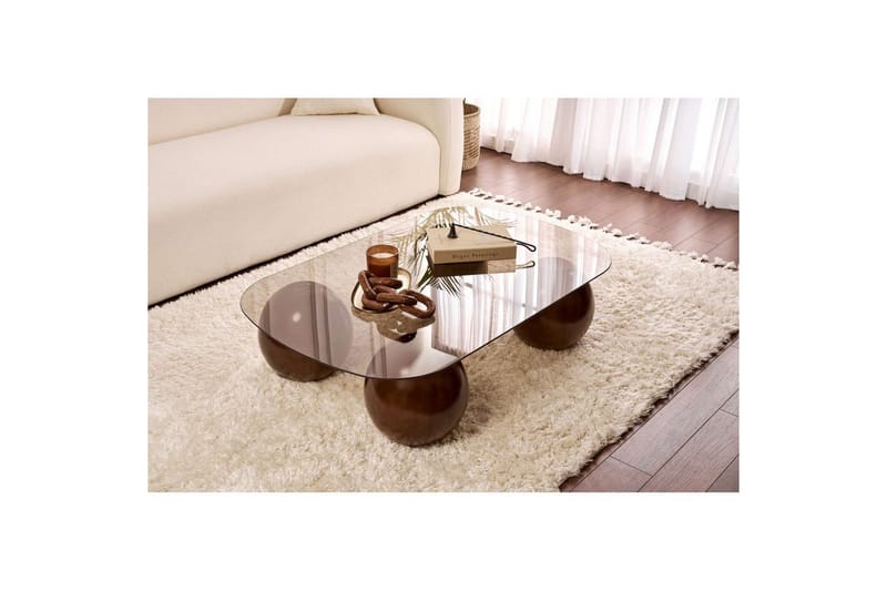 Soffbord Nordure Maroulburg Soffbord 118 cm Bronze,Brun - Möbler - Vardagsrum - Soffbord & vardagsrumsbord - Soffbord