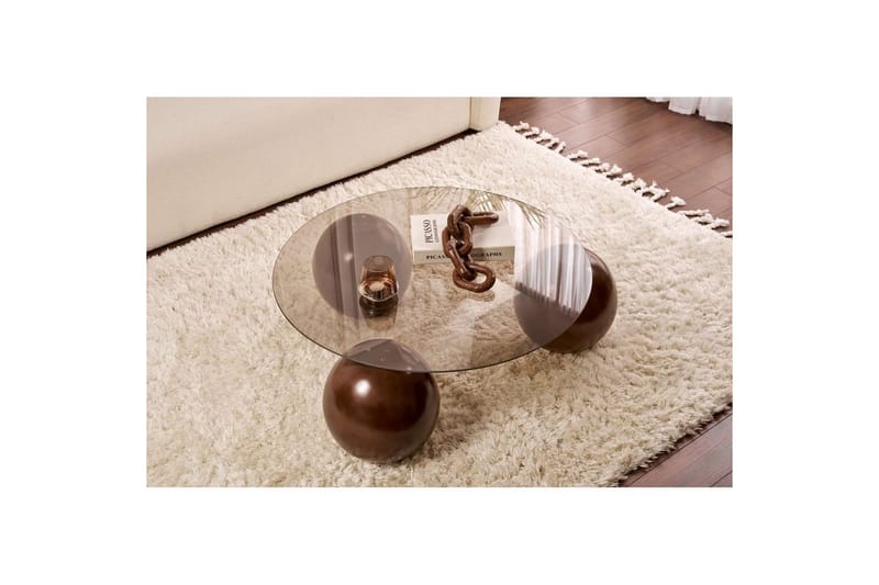 Soffbord Nordure Sibas Soffbord 85 cm Brown - Möbler - Vardagsrum - Soffbord & vardagsrumsbord - Soffbord