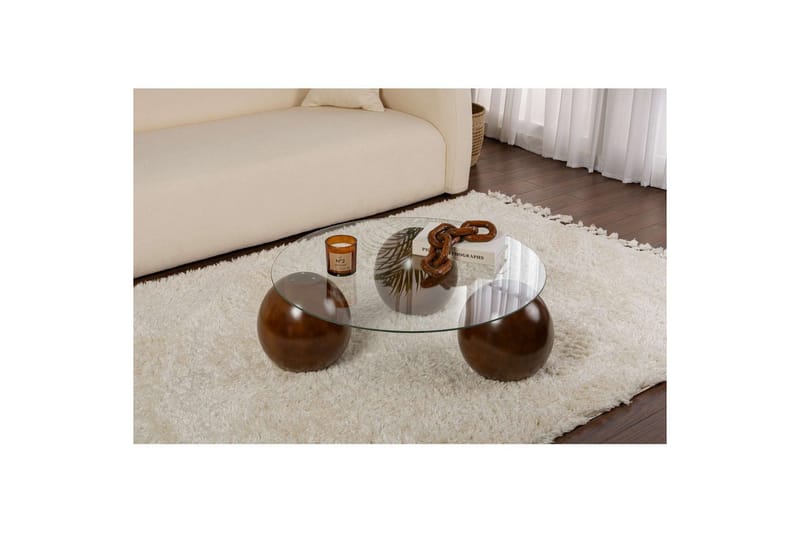 Soffbord Nordure Sibas Soffbord 85 cm Brun - Möbler - Vardagsrum - Soffbord & vardagsrumsbord - Soffbord