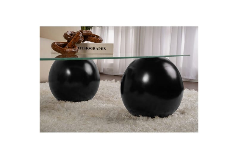 Soffbord Nordure Soffbord Koushik Svart / Transparent Svart - Möbler - Vardagsrum - Soffbord & vardagsrumsbord - Soffbord