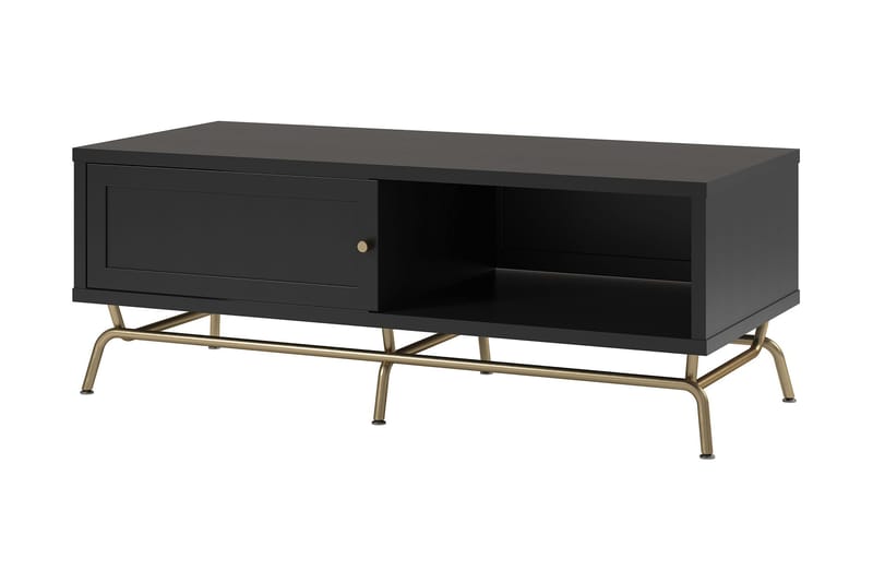 Nova Soffbord 122 cm med Förvaring Svart - Möbler - Vardagsrum - Soffbord & vardagsrumsbord - Soffbord