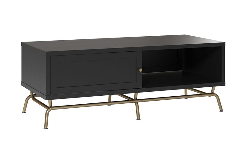 Nova Soffbord 122 cm med Förvaring Svart - Möbler - Vardagsrum - Soffbord & vardagsrumsbord - Soffbord