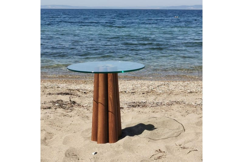 Soffbord Novera Valnöt / Transparent - Valnöt / Transparent - Möbler - Vardagsrum - Soffbord & vardagsrumsbord - Soffbord