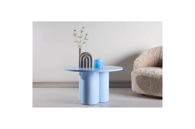 Soffbord Olivia - Blå, 80x45 - Möbler - Vardagsrum - Soffbord & vardagsrumsbord - Soffbord