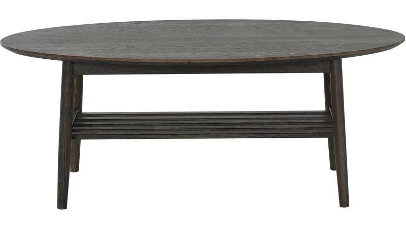 Soffbord Olsund Ovalt med Hylla - Brun - Möbler - Vardagsrum - Soffbord & vardagsrumsbord - Soffbord