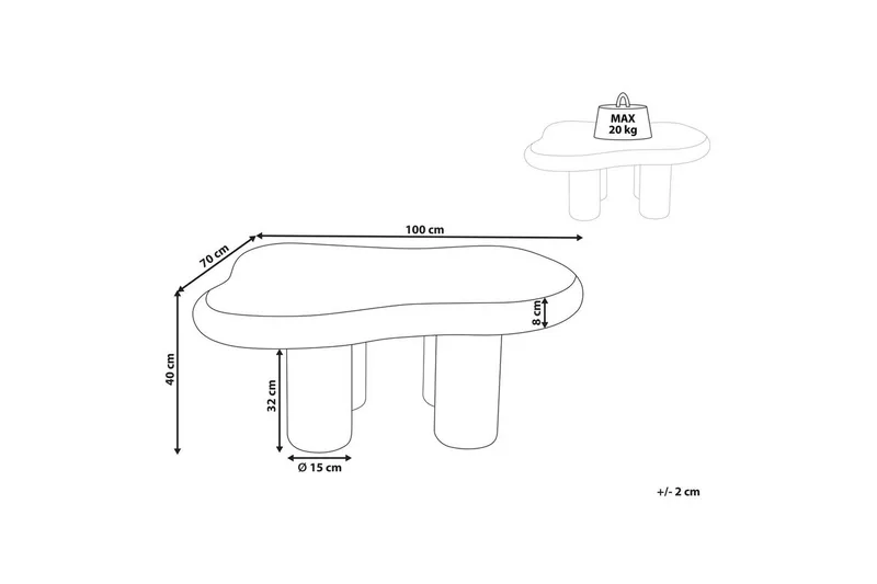 Soffbord Ondle - Möbler - Vardagsrum - Soffbord & vardagsrumsbord - Soffbord