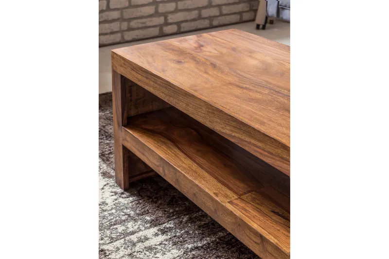 Onks Soffbord 110 cm med Förvaring Hylla - Massivt trä - Möbler - Vardagsrum - Soffbord & vardagsrumsbord - Soffbord