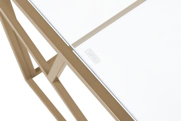 Orland 100 cm Rektangulärt Soffbord i Glas och Metall - Klar - Möbler - Vardagsrum - Soffbord & vardagsrumsbord - Soffbord