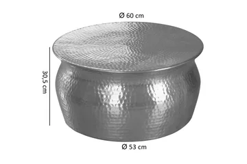 Osagie Soffbord 60 cm Runt - Silver - Möbler - Vardagsrum - Soffbord & vardagsrumsbord - Soffbord