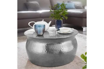 Osagie Soffbord 60 cm Runt - Silver - Möbler - Vardagsrum - Soffbord & vardagsrumsbord - Soffbord
