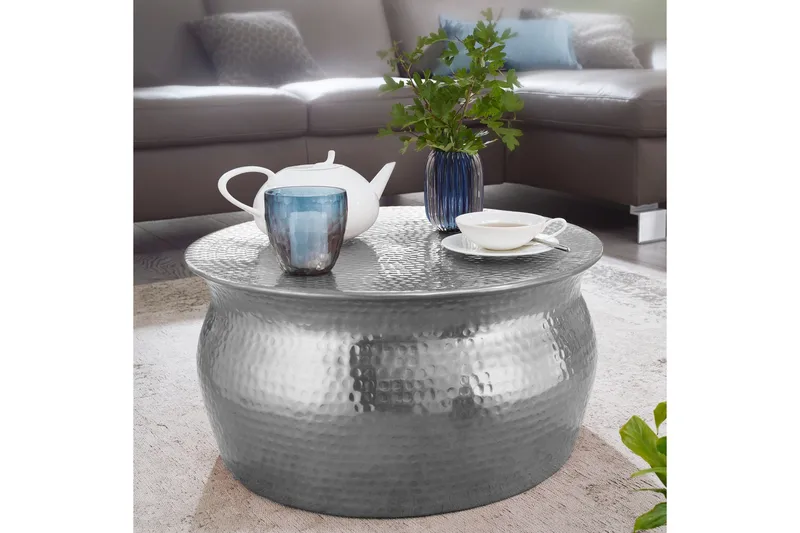 Osagie Soffbord 60 cm Runt - Silver - Möbler - Vardagsrum - Soffbord & vardagsrumsbord - Soffbord