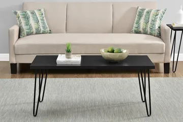 Owen Soffbord 107 cm Svart - Dorel Home - Möbler - Vardagsrum - Soffbord & vardagsrumsbord - Soffbord
