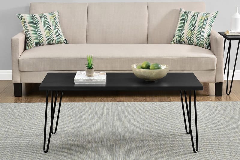OWEN Soffbord 107 cm Svart - Dorel Home - Möbler - Vardagsrum - Soffbord & vardagsrumsbord - Soffbord