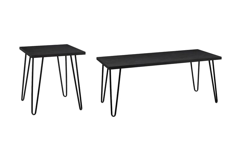 OWEN Soffbord 107 cm Svart - Dorel Home - Möbler - Vardagsrum - Soffbord & vardagsrumsbord - Soffbord