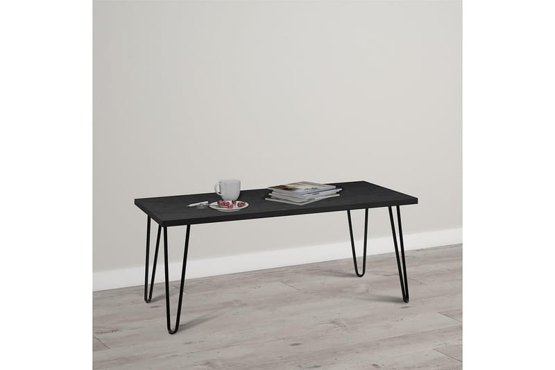 OWEN Soffbord 107 cm Svart - Dorel Home - Möbler - Vardagsrum - Soffbord & vardagsrumsbord - Soffbord