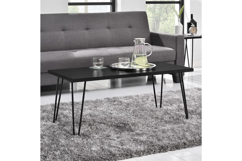 OWEN Soffbord 107 cm Svart - Dorel Home - Möbler - Vardagsrum - Soffbord & vardagsrumsbord - Soffbord