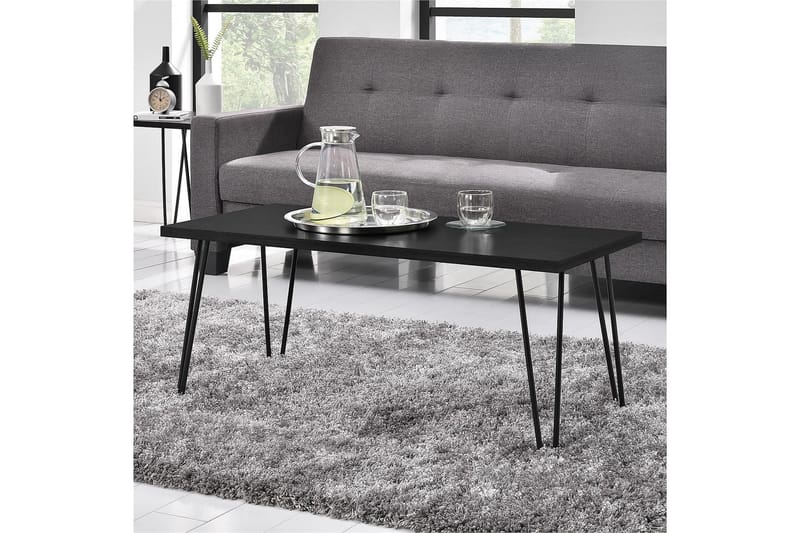 OWEN Soffbord 107 cm Svart - Dorel Home - Möbler - Vardagsrum - Soffbord & vardagsrumsbord - Soffbord
