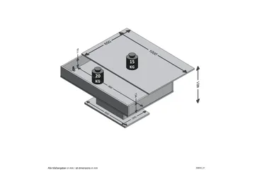 Pacak Soffbord 100 cm - Betonggrå/Vit - Möbler - Vardagsrum - Soffbord & vardagsrumsbord - Soffbord