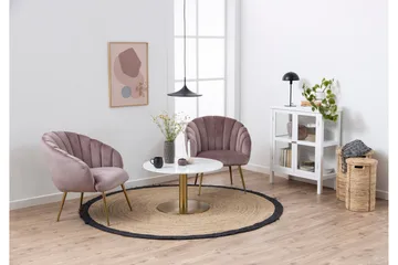 Palisades Soffbord 80 cm Rund - Vit - Möbler - Vardagsrum - Soffbord & vardagsrumsbord - Soffbord
