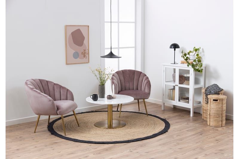 Palisades Soffbord 80 cm Rund - Vit - Möbler - Vardagsrum - Soffbord & vardagsrumsbord - Soffbord