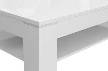 Perkhill Soffbord 120 cm med Förvaring Hylla - Vit - Möbler - Vardagsrum - Soffbord & vardagsrumsbord - Soffbord