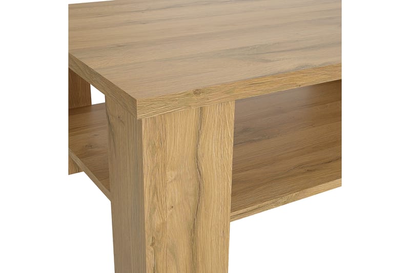 PINIELE Soffbord 107 cm med Förvaring Hylla Brun - Möbler - Vardagsrum - Soffbord & vardagsrumsbord - Soffbord
