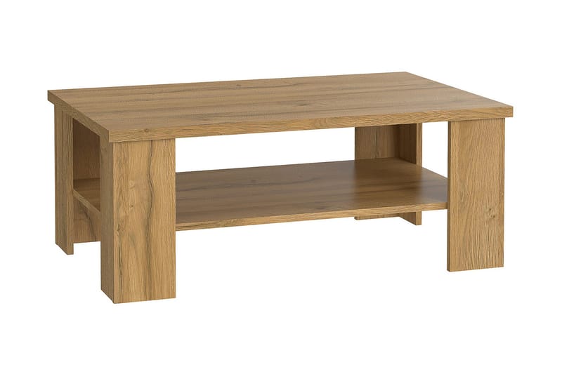 PINIELE Soffbord 107 cm med Förvaring Hylla Brun - Möbler - Vardagsrum - Soffbord & vardagsrumsbord - Soffbord