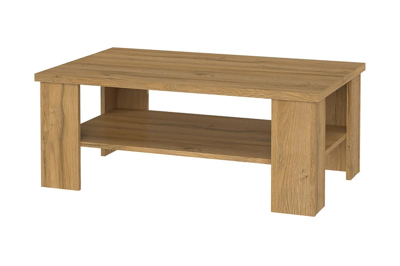 PINIELE Soffbord 107 cm med Förvaring Hylla Brun - Möbler - Vardagsrum - Soffbord & vardagsrumsbord - Soffbord