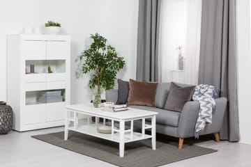 Piteå Soffbord 130 cm med Förvaring Hylla - Vit - Möbler - Vardagsrum - Soffbord & vardagsrumsbord - Soffbord