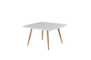 Plaza Kvadratiskt Soffbord 80x80 cm i Trä med Målat Trä - Vit - Möbler - Vardagsrum - Soffbord & vardagsrumsbord - Soffbord