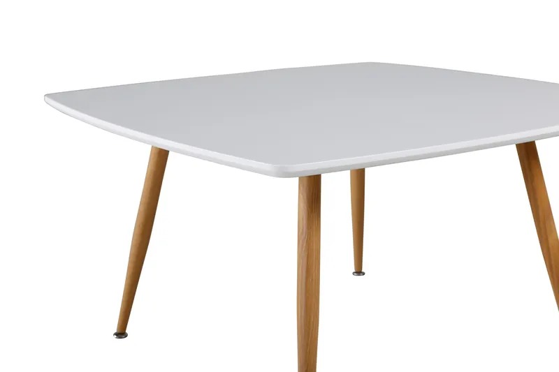 Plaza Kvadratiskt Soffbord 80x80 cm i Trä med Målat Trä - Vit - Möbler - Vardagsrum - Soffbord & vardagsrumsbord - Soffbord
