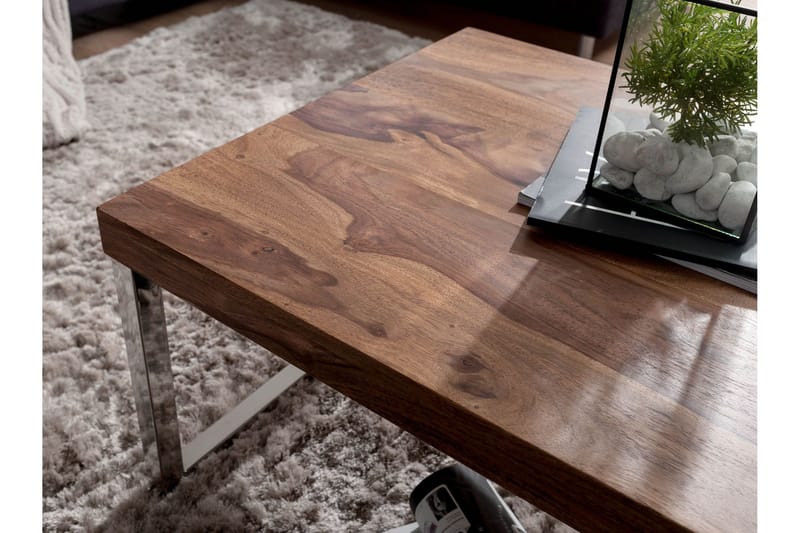 Plessey Soffbord 120 cm - Massivt Trä/Krom - Möbler - Vardagsrum - Soffbord & vardagsrumsbord - Soffbord