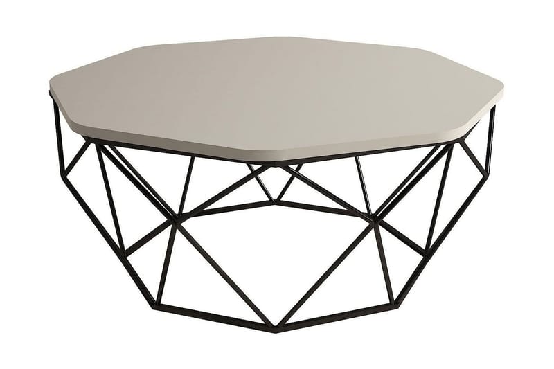 POLBAIN Soffbord 90 cm Kantigt Grå/Svart - Möbler - Vardagsrum - Soffbord & vardagsrumsbord - Soffbord