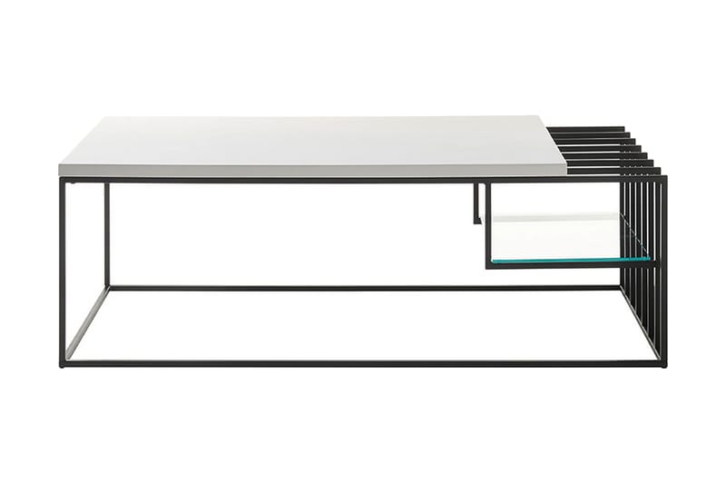 PORTERVILLE Soffbord 120 cm Vit - Möbler - Vardagsrum - Soffbord & vardagsrumsbord - Soffbord