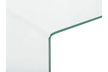 Prestina Rektangulärt Glasbord Soffbord i Glas med Böjt Glas - Klar - Möbler - Vardagsrum - Soffbord & vardagsrumsbord - Soffbord