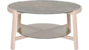 Soffbord Quisto Ø90 cm - Vitlackad - Möbler - Vardagsrum - Soffbord & vardagsrumsbord - Soffbord