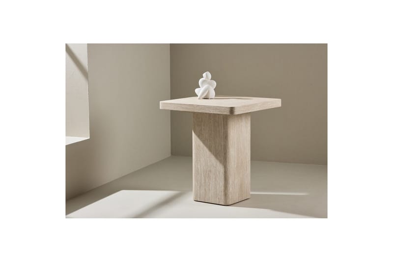 Soffbord Qvart - Beige, 50x50x56 - Möbler - Vardagsrum - Soffbord & vardagsrumsbord - Soffbord