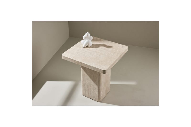 Soffbord Qvart - Beige, 50x50x56 - Möbler - Vardagsrum - Soffbord & vardagsrumsbord - Soffbord